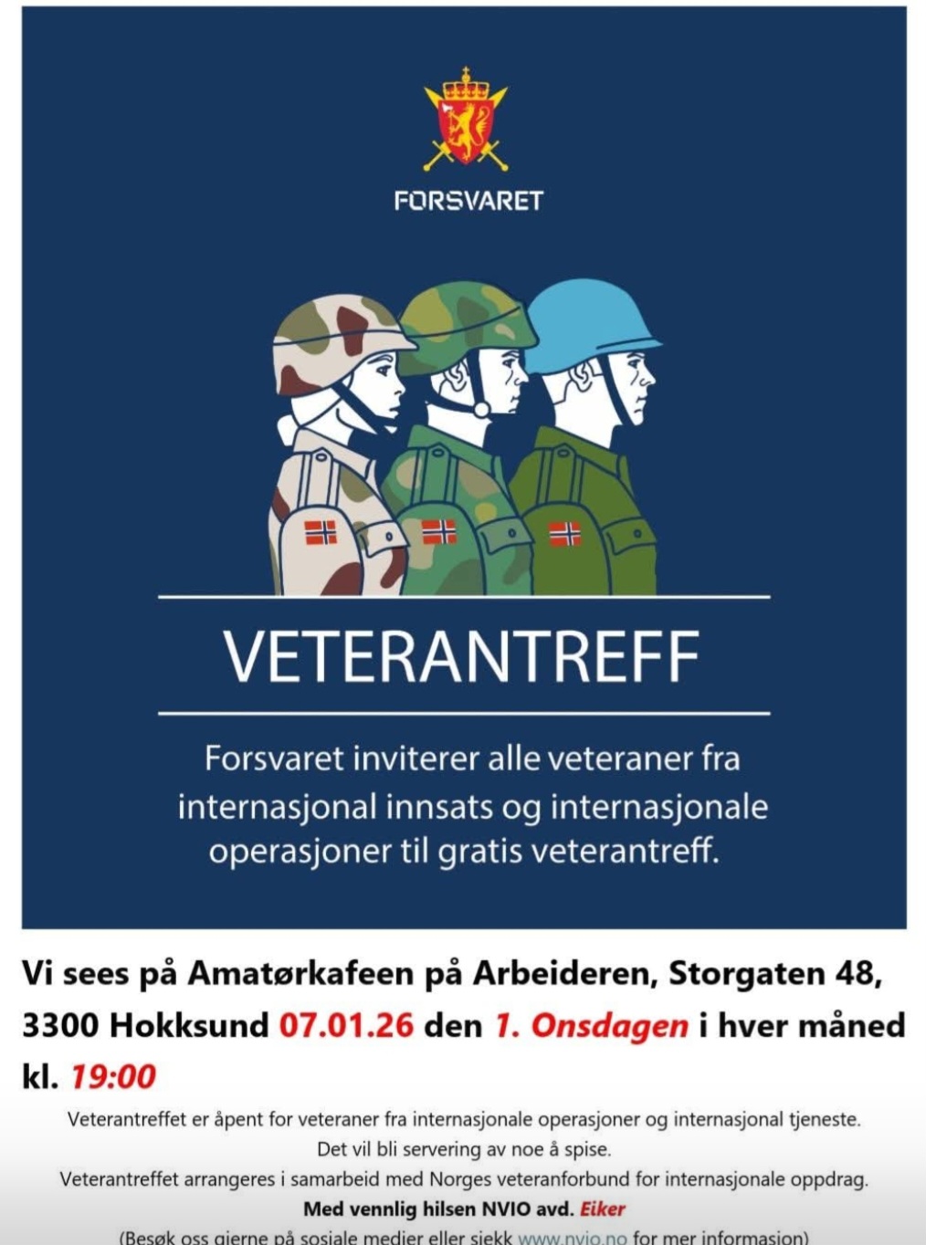 Artikkelbilde til artikkelen Veterantreff 07.01.26